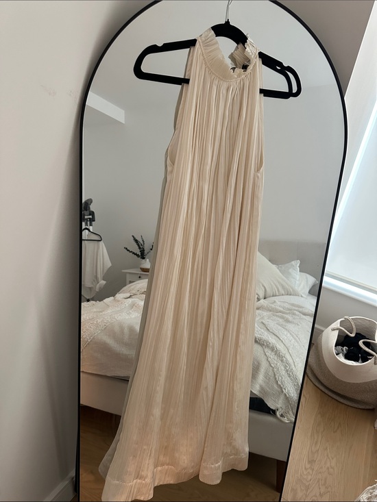 COS Dresses & Skirts - Sleeveless Cream Pleated Maxi Dress